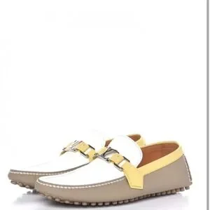 Louis Vuitton White and Yellow Men\'s Loafers Louis Vuitton | Shoes | Louis Vuitton White And Yellow Mens  main image 2